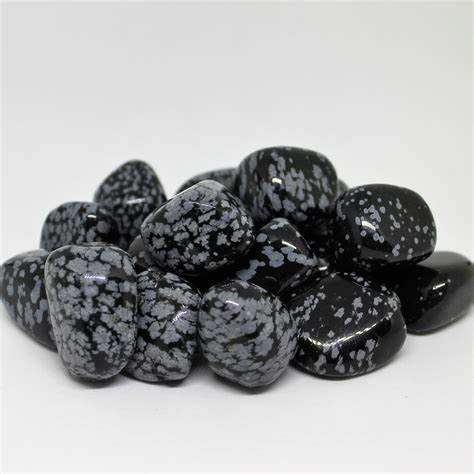 Tumbled Snowflake Obsidian #S7